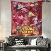 Custom Gravity Falls Wall Hanging Printed Fabric Blanket Decorative Tapestries for Bedroom Living Room Home Decor
