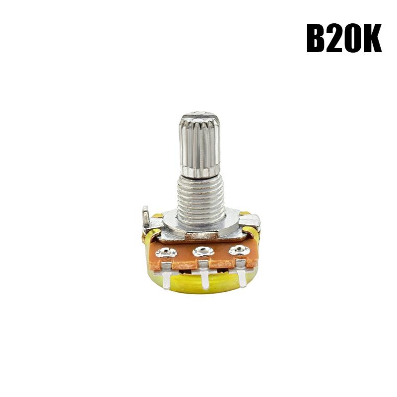 5Pcs Wh148N 15Mm Single Potentiometer B Type Variable Resistor Volume Control Potentiometer Audio Amplifier Electronic Circuit