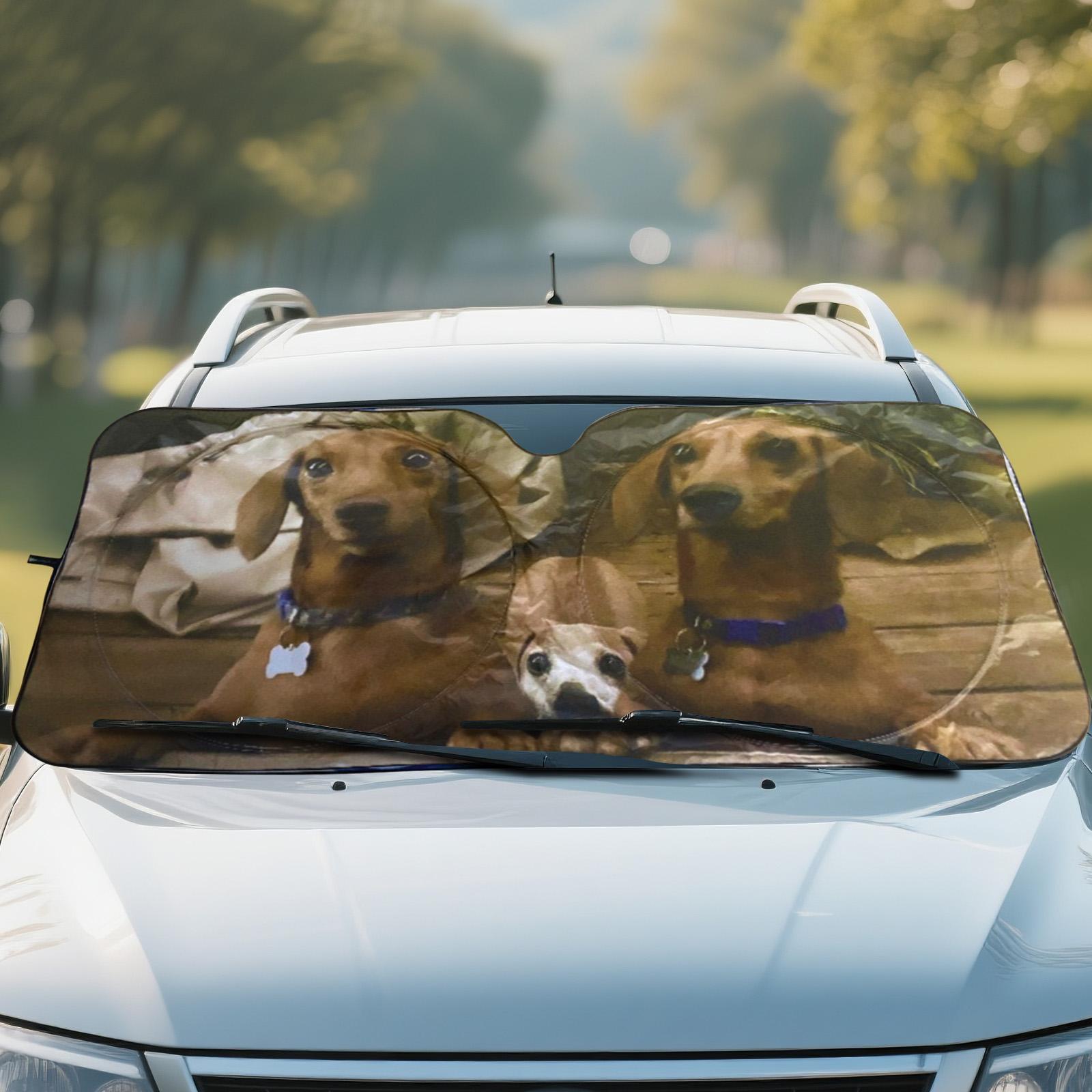 Personalized Custom Pictures Car Sun Visor Front Thickened Titanium Car Interior Heat Insulation Board Windshield Sun Heat Insulation argento