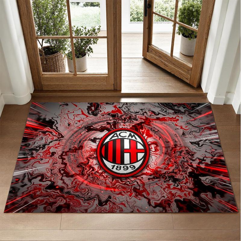 AC Milan Design Crystal Velvet Rug Soft Decorative Mat for Bedroom Entrance