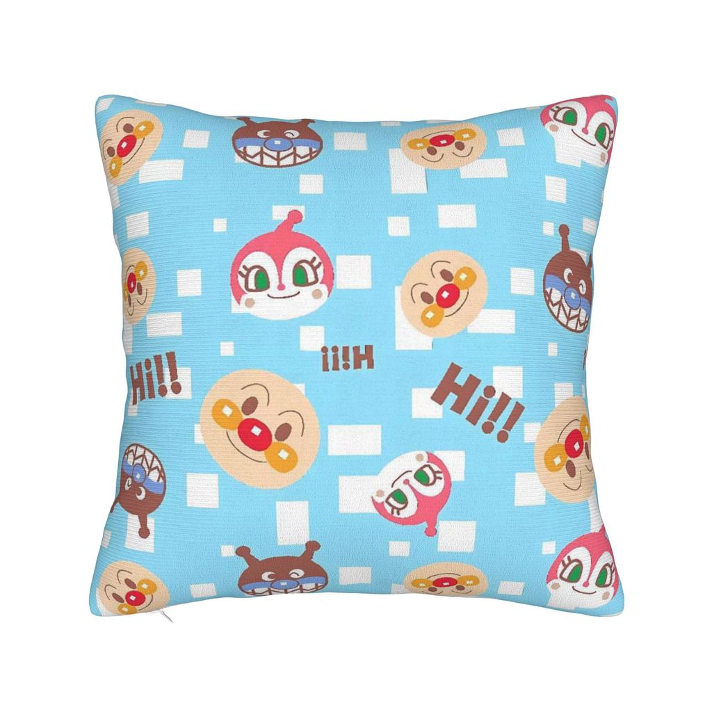 Anime Anpanman Pillow Cover  Design Cushion Cover Morden Pillow Case For Sofa Bedroom Home Decor