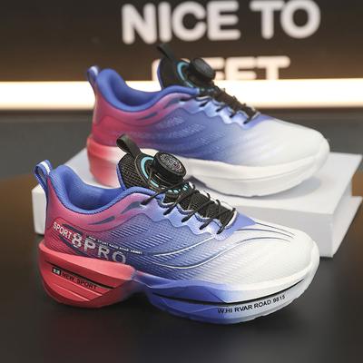 Four Season Kids Sneakers High-quality Ultra Light Anti Slip Button Up Training Shoes Comfort Girls Boys Outdoor Walk Run Shoes