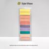 Morandi Color Transparent Sticky Notes - Cute Colorful PET Index Stickers for Marking and Memo.