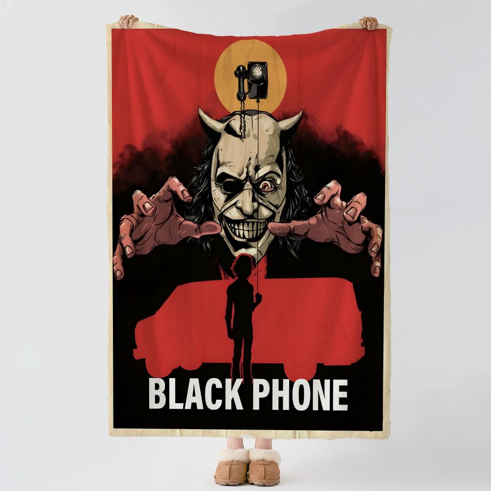 movie T-The Black Phone-E Throw Thick Comfort Flannel Quilt, Multi-scene Use Indoor Outdoor Daily Nap