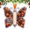 Funny Christmas Money Gift Acrylic Butterfly Cash Ornament, Halloween Holder with Clear Unique Holiday Card Storage Compartment, Hanging Gifts