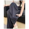 Women Linen Blend Wide Leg Pants High Waist Loose Summer Trousers