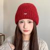 Love Knitted Hat Autumn and Winter Thickened Face Small Cold Hat Outdoor Warm Versatile Ear Protection Pullover Hat Versatile Woolen Hat