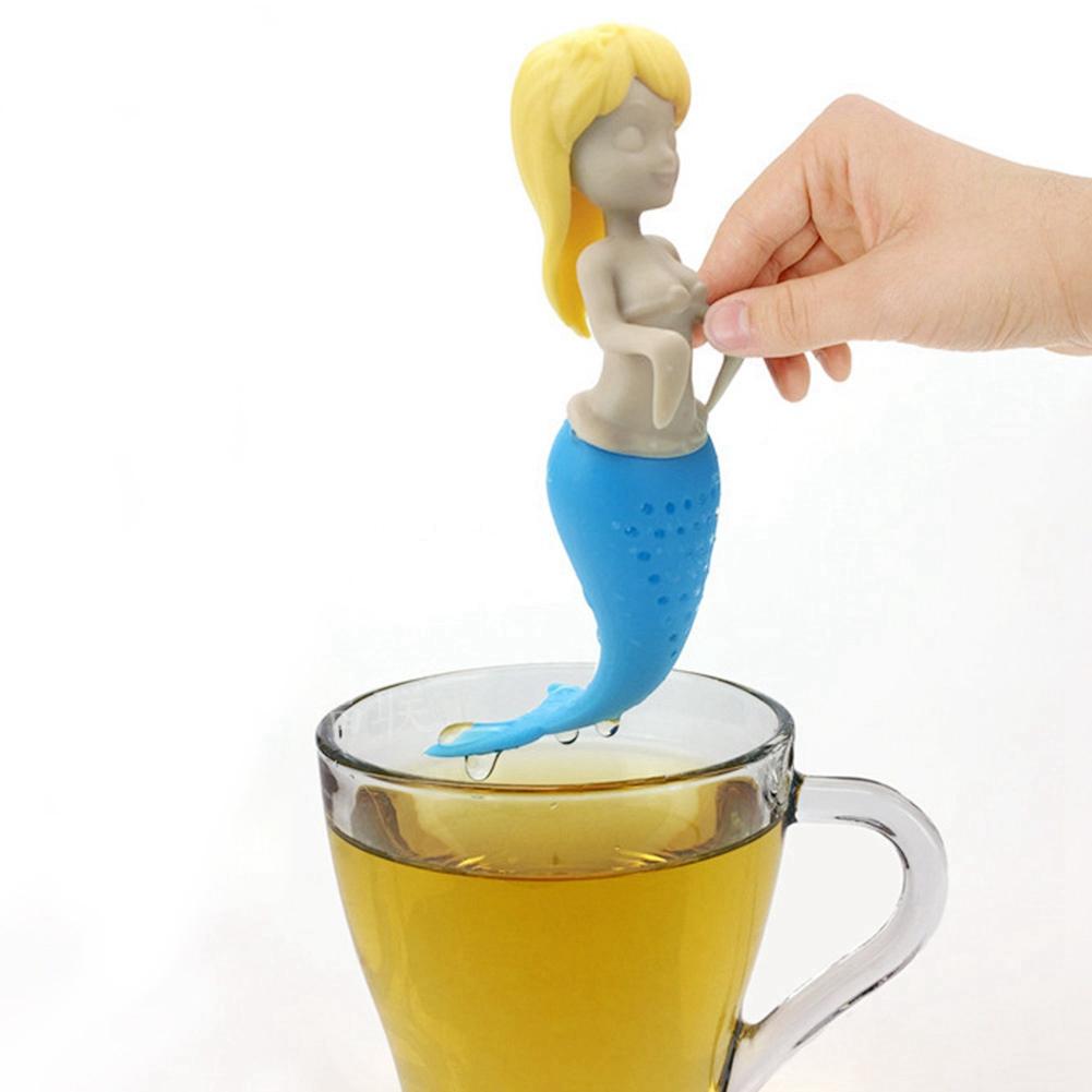 Home Kitchen Cartoon Silicone Loose Tea Strainer Infuser Filter Gadget Tea Accessory