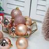 12 Stück/Box 6/8CM Mini Weihnachtskugel Ornamente Dekorationen für Weihnachtsbaumkugeln Weihnachts-Hängekugeln für Feiertags-Hochzeitsfeier