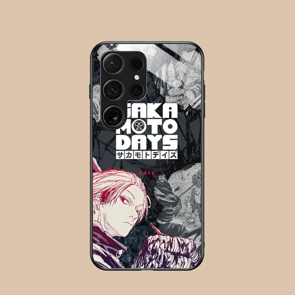 Sakamoto Days Gaku Phone Case for Samsung Galaxy S26 S25 S24 S23 S22 S21 S20 Note20 Plus FE Ultra Glass Colorful Cover Cover