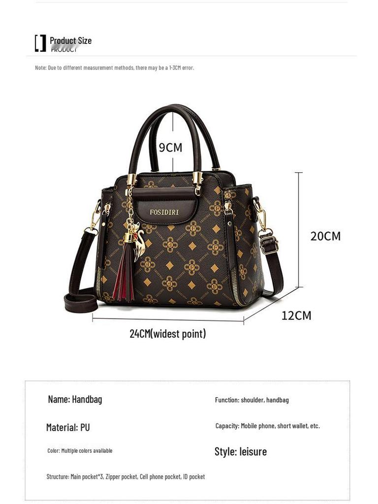 Sac à bandoulière et sac à main rétro pour femmes 2025 d'inspiration vintage - Élégant, sac à main de grande capacité pour les mamans