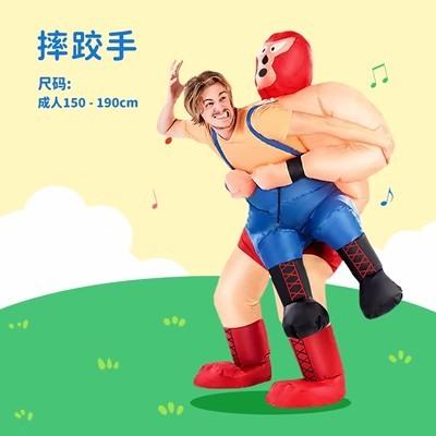 Clothes Christmas Dressing Set Riding Mount Props Performance Clothes Funny Doll Clothes Riding Santa Claus Inflatable
