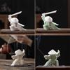 Japanese Samurai Incense Stick Holder Creative Modern Swordsman Design Ceramic Tea Ceremony Ornaments Home Office Decor Crafts