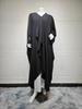 Modest Solid Color Abaya Cardigan - One Size Long Robe for Middle East and Dubai