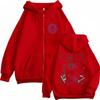 Anime Jojo's Bizarre Adventure Kira Killer Queen Zipper Hoodie Men Women Manga Casual Vintage Zip Up Jacket Male Oversized Coat