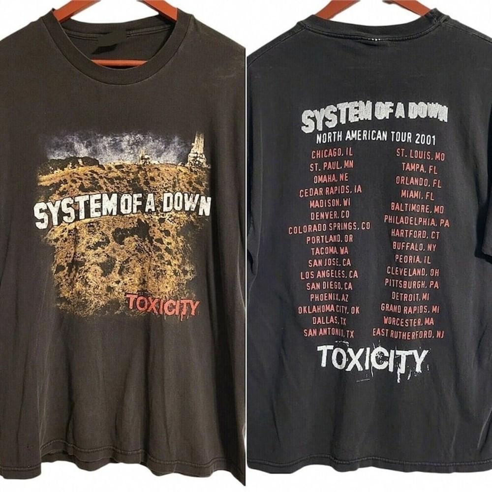 

New System of a Down tour 2001 Gift For Fans Unisex S-5XL Shirt SS668 Unisex T-Shirt XL