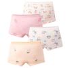 4pc/lot Girls Cotton Underwear Boxers Pant Soft Comfortable Cute Girls Underwear