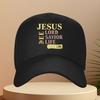 Jesus Herr Retter Leben Bibelvers Baseballkappe Verstellbar Polyester Outdoor Reisekappe