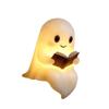 Cute Ghost Reading Book Lamp Halloween spooky night light ornaments