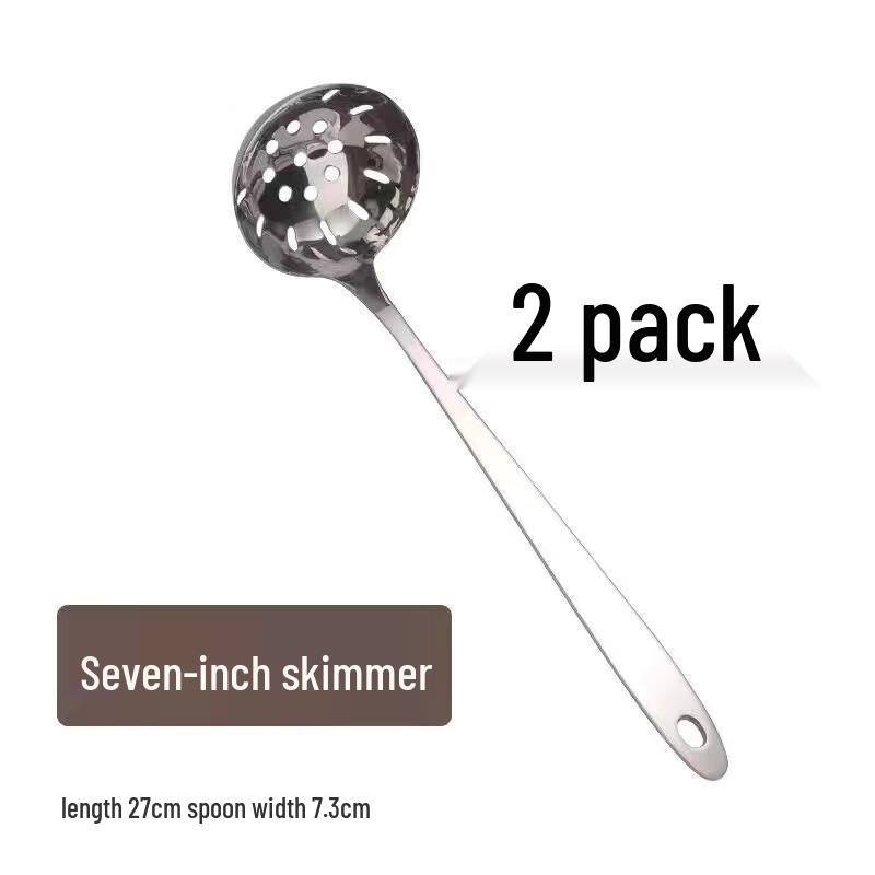 Zhaoran 304 Stainless Steel Ladle & Slotted Spoon Set