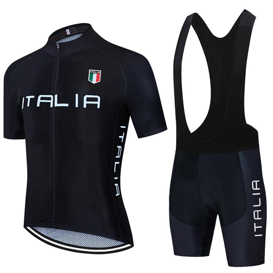 New White  Cycling Set ITALIA Cycling Team Jersey Bike Shorts Men Women Pro Ropa Ciclismo Bicycle Maillot Clothing Uniform