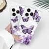 Sky Butterfly Transparent Phone Case For iPhone 17 Air 16 16e 15 14 Pro Max Plus Mini Soft TPU Cover