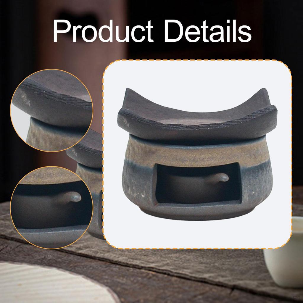 Ceramic Tea Burner Sturdy Premium for Home Office Use Professional Easy To Portable