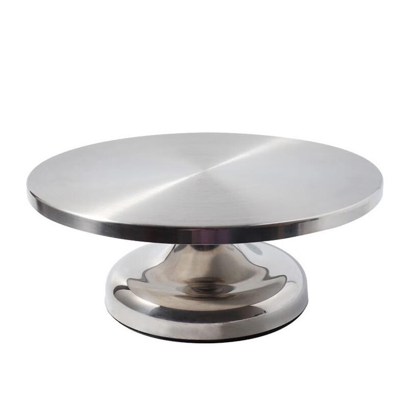 ZISIZ Stainless Steel Cake Decorating Turntable