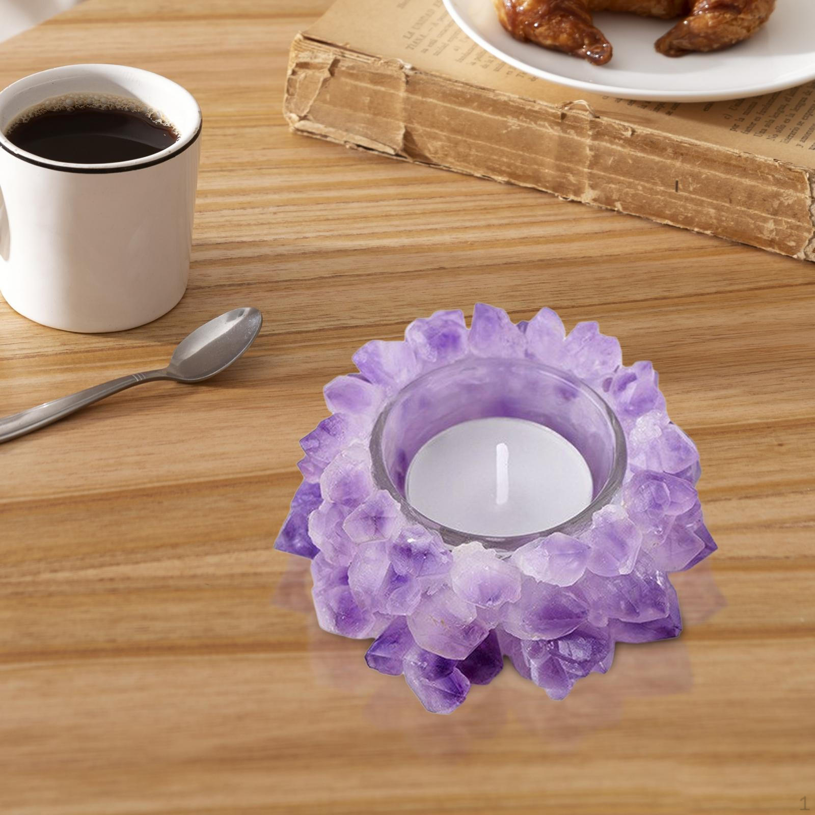 

Аметистовые подсвечники, подарки на новоселье в европейском стиле