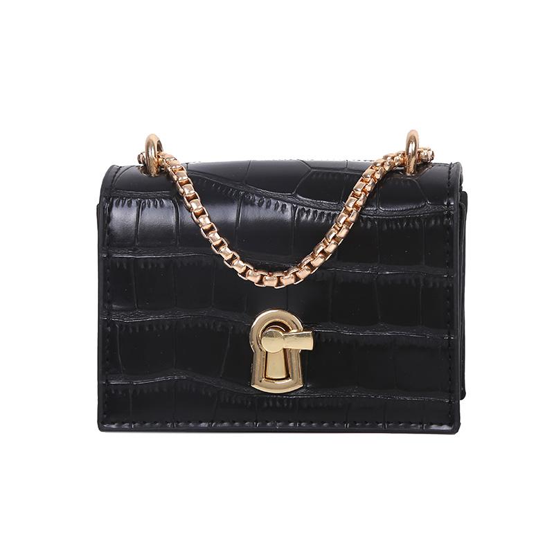 PU Leather Mini Square Crossbody Bag for Women Designer Bag Shoulder Messenger Bag Vintage Chains High Quality