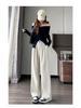 Ice-Feeling High-Waisted Slimming Wide-Leg Pants - Sun Protection, Spring/Summer 2026