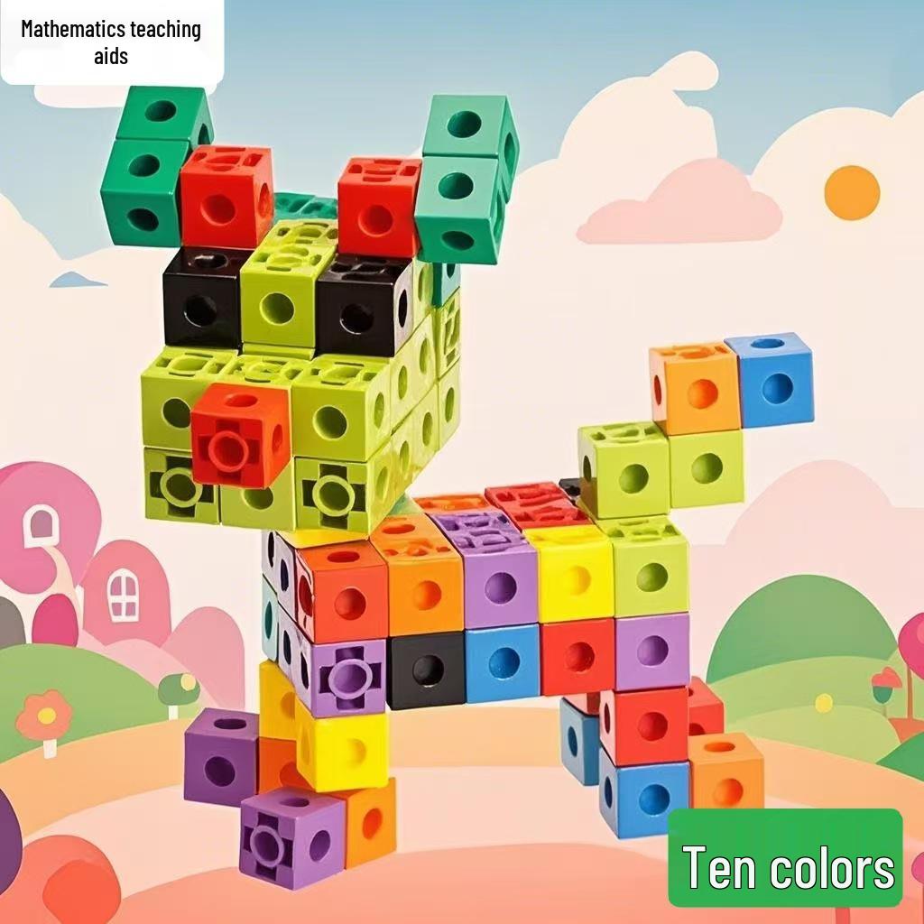 Educational Creative Magic Cubes: 2cm Interlocking Building Blocks - 100-Piece Set for Children