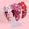 Fashion Valentine's Day Headbands for Women Glitter Heart Letter Hairbands Crystal Pearl Headband for Party Hair Accessories
