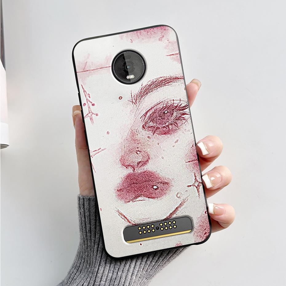 For Motorola Moto Z4 Z3 Play Case Cute Cartoon Soft Silicone TPU Cover Phone Case For Moto Z3 Z4 Play MotoZ4 Z4Play Z3Play Funda