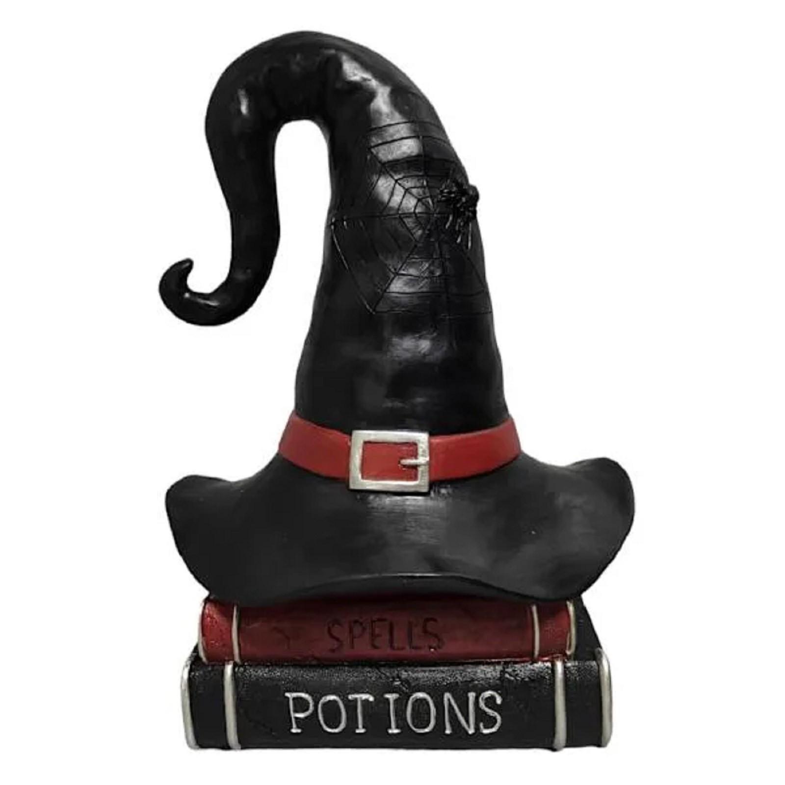 

Halloween Magics Witch Hat Book Pile Ornament One Size