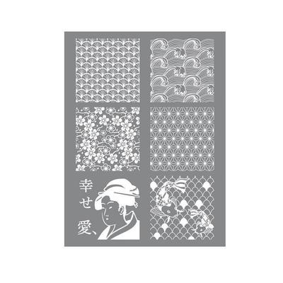 Creative Grain - Silkscreen Stencil for Polymer Clay Japan