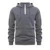 Herren Casual Pullover Kapuzensweatshirt mit 1/4 Reißverschluss