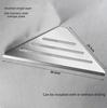 304 Stainless Steel Triangular Storage Rack No Drilling Bathroom Shower Corner Shelf Multi Functional Wall Corner Organize Rack