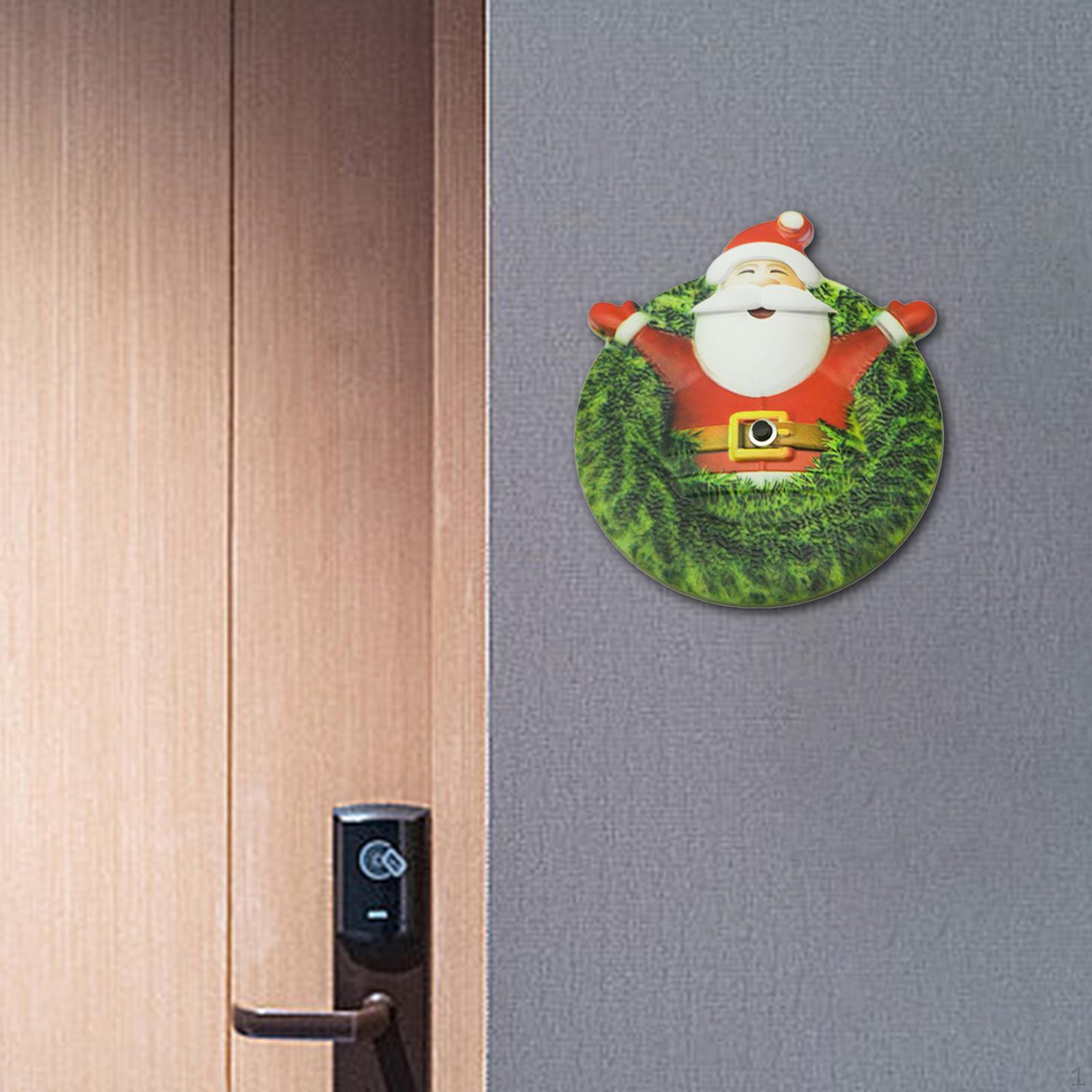 

Santa Doorbell Push Button Door Bell Home Decor Practical Chime, Christmas Decoration for