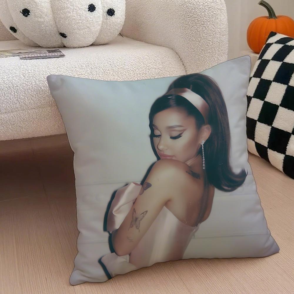 Capa de Almofada Ariana Grande Fronha de Linho Almofada Macia Respirável Protetora Decoração de Sala de Estar