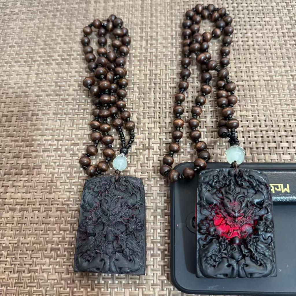 Dragon Photochromic Pendant Necklace - Red, Green, Amber Resin Acrylic Jewelry