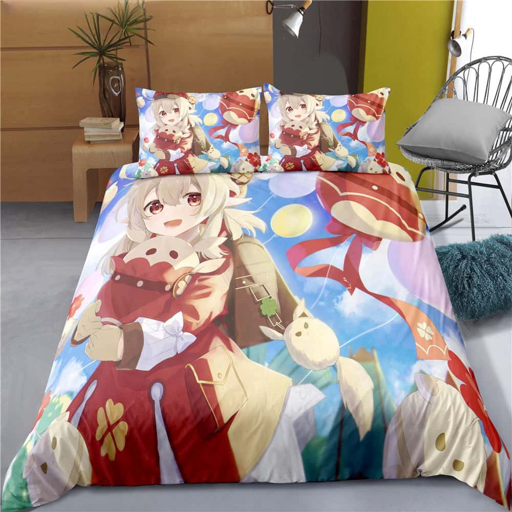 Nové anime Genshin Impact 3D tištěné ložní prádlo King povlak na přikrývku povlak na polštář povlak na peřinu ložní prádlo bytový textil