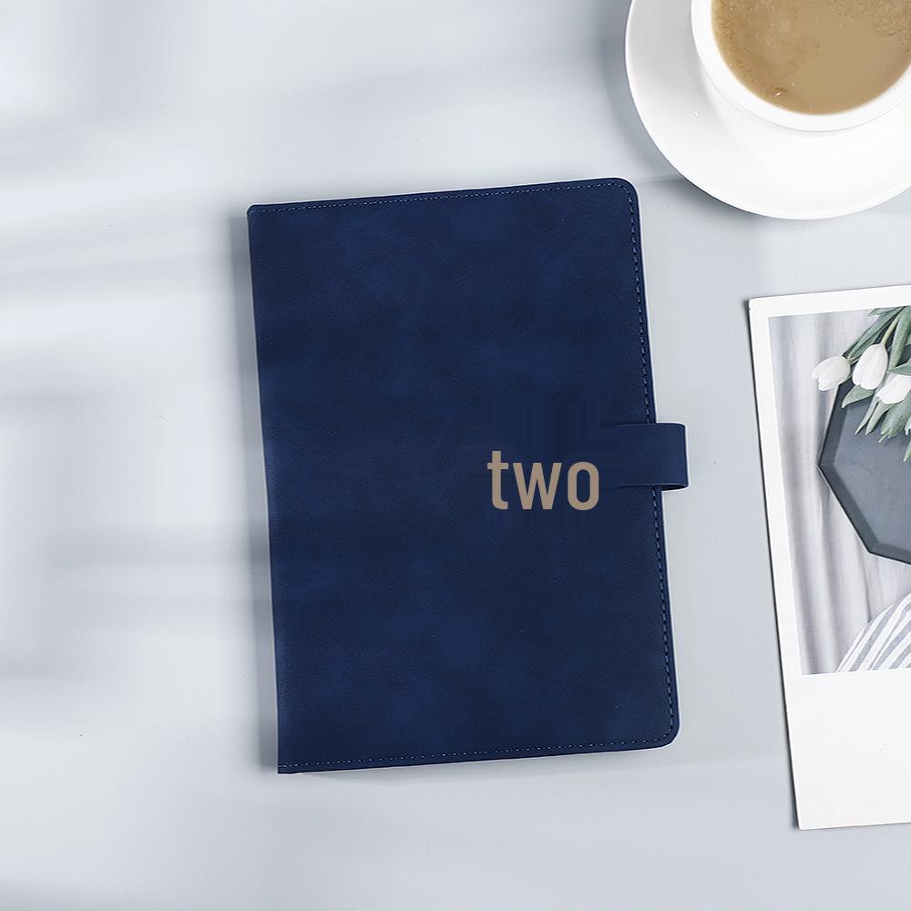 U-förmige Schnalle PU-Leder Business-Notizbuch, Anpassbar für Besprechungen & Aufzeichnungen