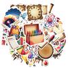 35pcs-100pcs Vintage Geography Stickers Educational History Teacher Reward Stickers DIY Stickers For DIY Phone Guitar Laptop