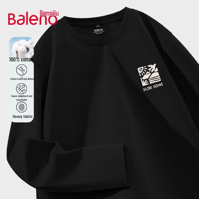 Baleno Men's Long Sleeve Crewneck T-Shirt