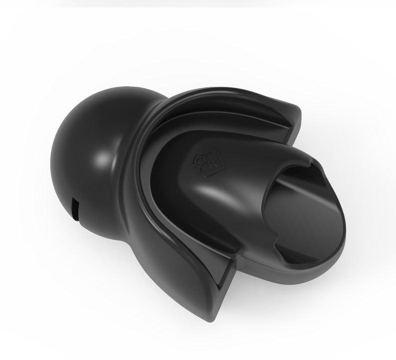 JSSMATE Silicone Mouth Ball Gag with Tongue Plug
