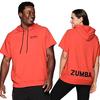 ZUMBA WEAR Short Sleeve Hoodie, Size XS, Orange, Z2T000023
