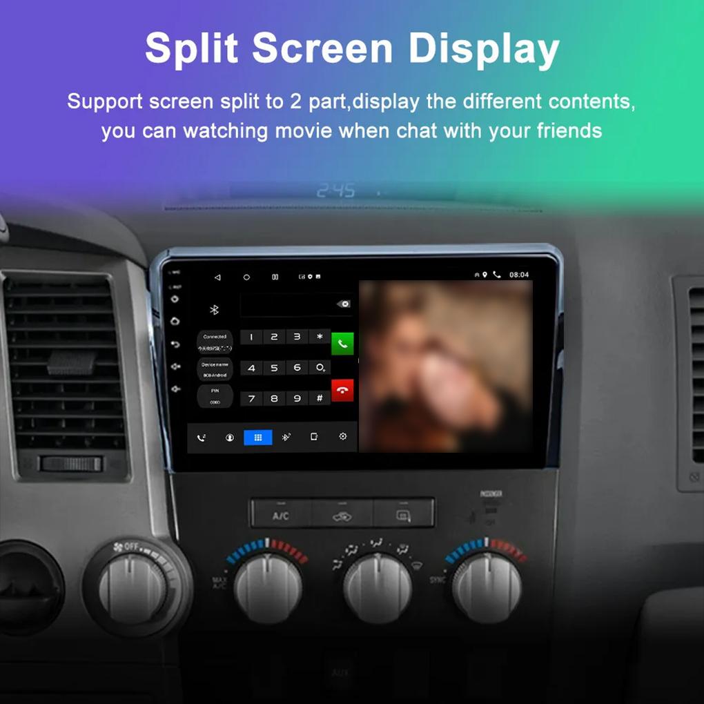 Black Car Radio With Rear View Function For Added Safety DVR Input Function