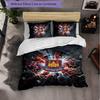 West Ham United Calcio Set Biancheria da Letto 3 Pezzi Morbido Set Copripiumino con Federe Set Decorazione Camera da Letto per la Casa