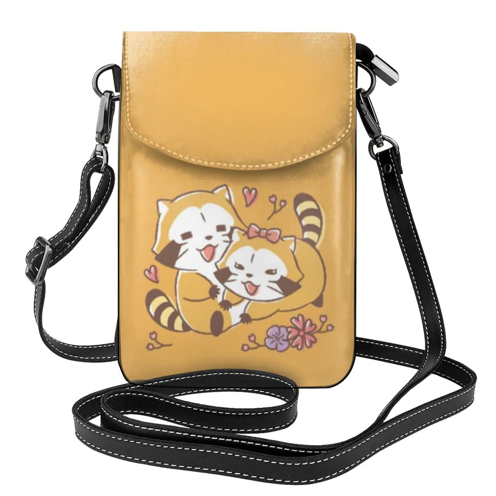 

[JMI] Rascal the Raccoon Smartphone Pouch, Genuine Leather Shoulder Bag, Thin, Women s and Men s Mini Pouch, Popular Wallet, Crossbody Bag